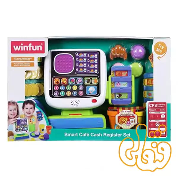 ست صندوق فروشگاهی وین فان Smart Cafe Cash Register Set 2515 — تصویر ۴