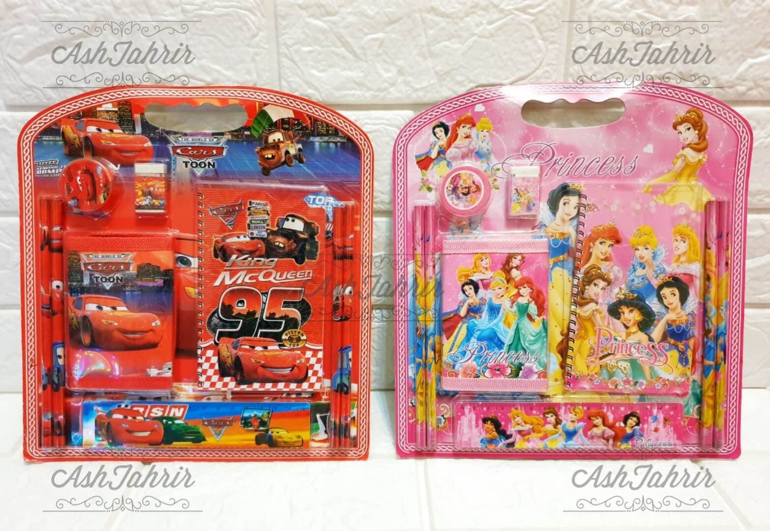 ست لوازم تحریر 9 تیکه دخترانه و پسرانه STATIONARY SET FOR GIRLS AND BOYS
