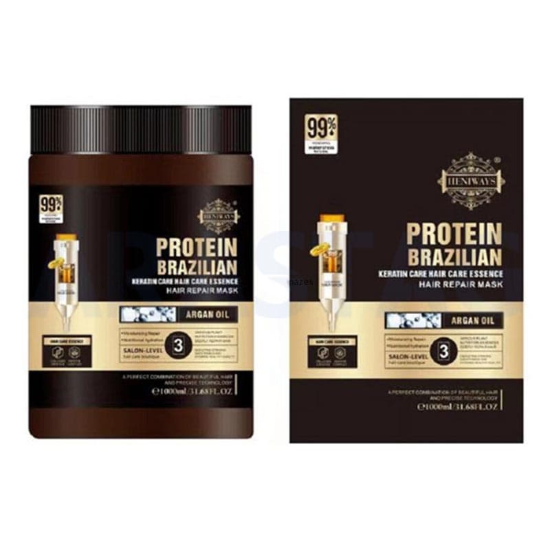 ماسک PROTEIN BRAZILIAN مدل KERATIN CARE کراتینه بدون سولفات حجم 1000 میلی