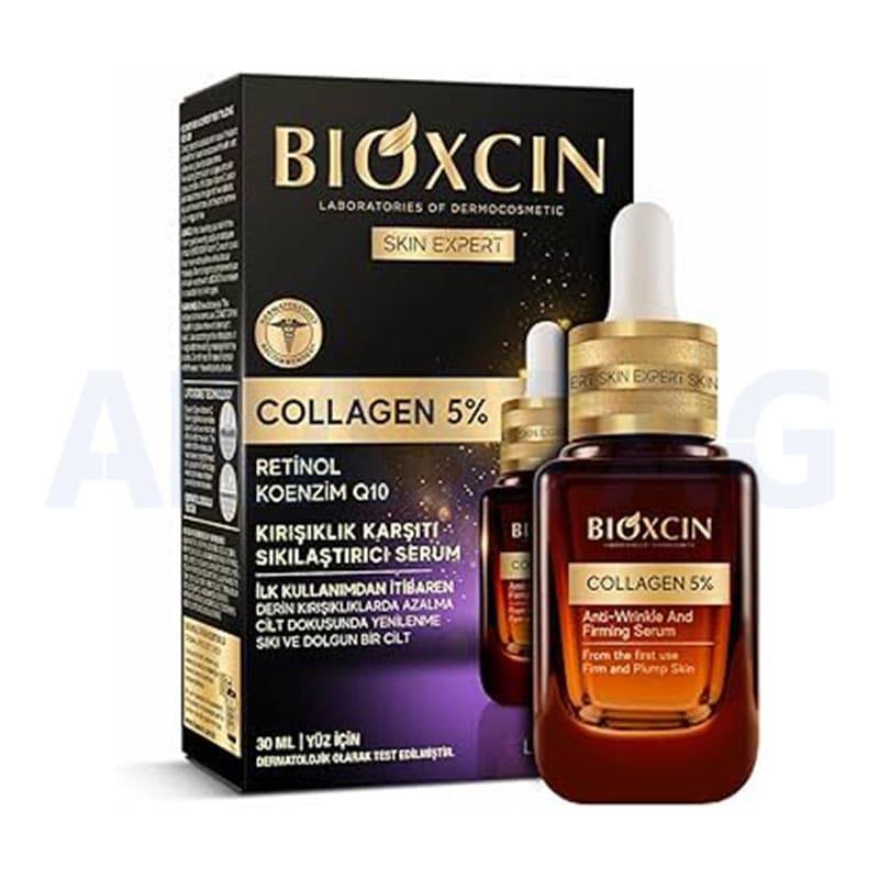 سرم صورت بیوکسین حاوی کلاژن 5% با خاصیت ضد چروک و سفت کننده حجم 30 میلی