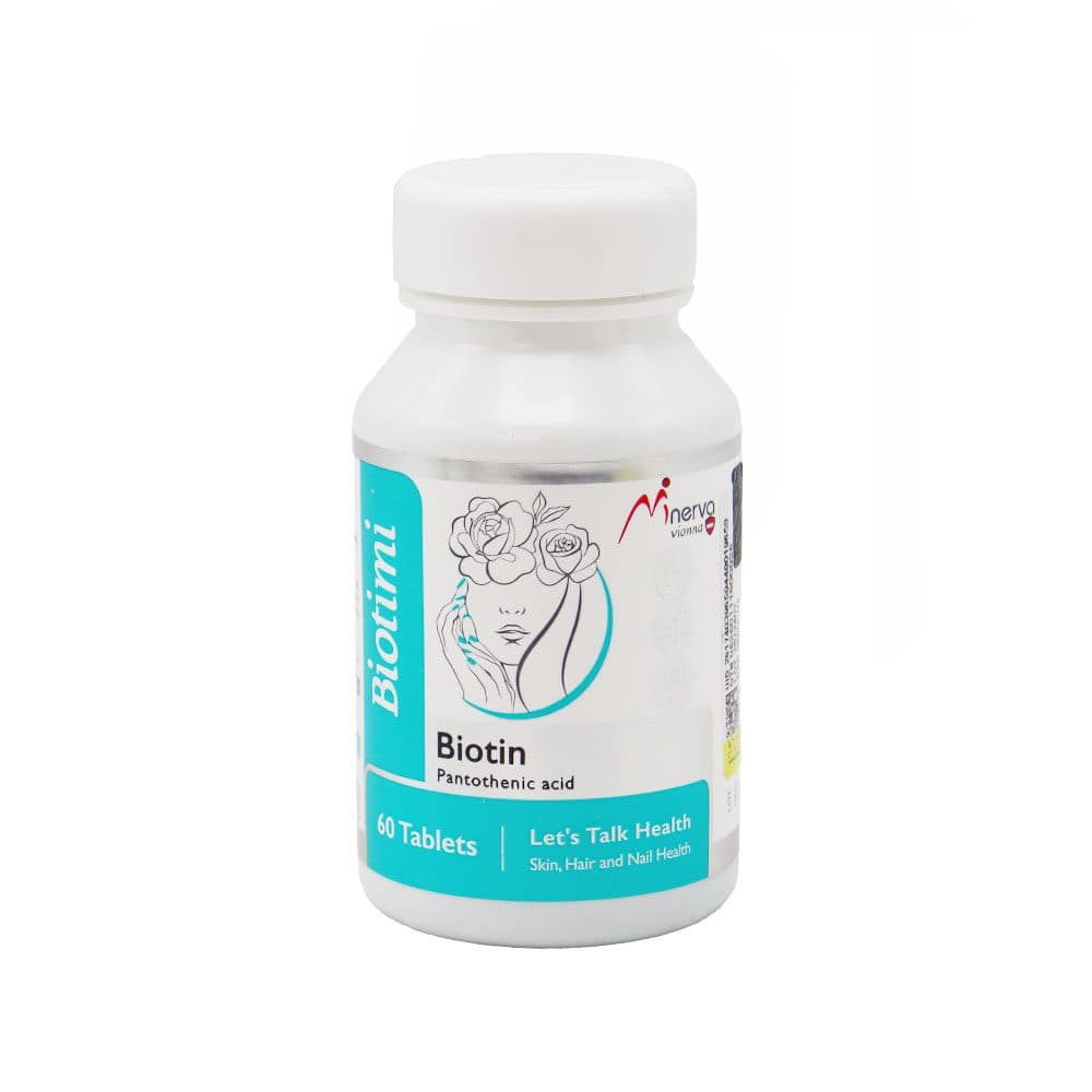 قرص بیوتی می مینروا ویونا (بیوتین و ویتامین B5) 60 عدد