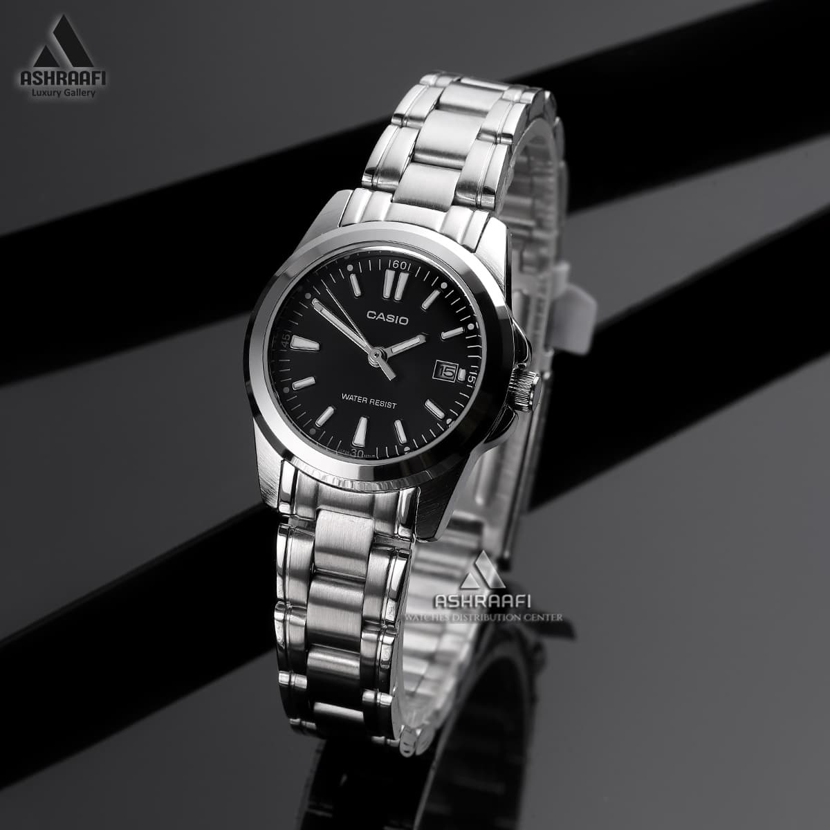 ساعت کاسیو صفحه مشکی Casio LTP-1215A-1A2 — تصویر ۲