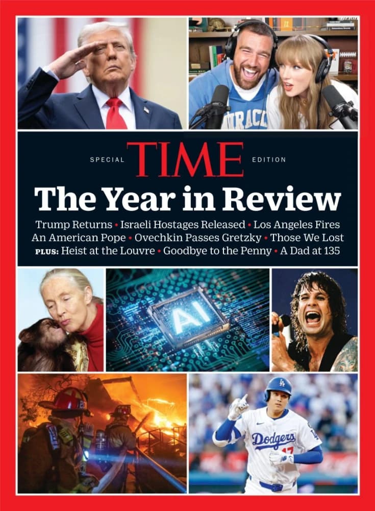 کتاب TIME Special Edition: The Year in Review (ویژه‌نامه تایم: مرور سال ۲۰۲۵) نسخه انگلیسی PDF | نامشخص