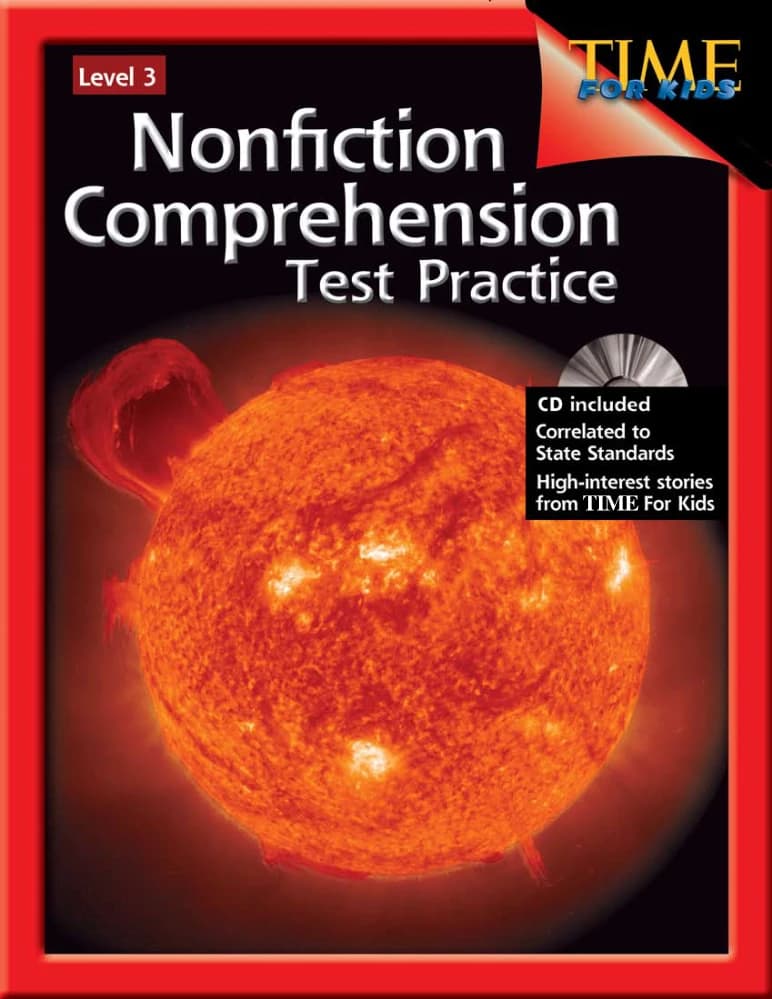 کتاب Time for Kids Nonfiction Comprehension Test Practice (تمرین آزمون‌های درک مطلب غیرداستانی تایم برای کودکان – ویرایش دوم) نسخه انگلیسی PDF | نامشخص