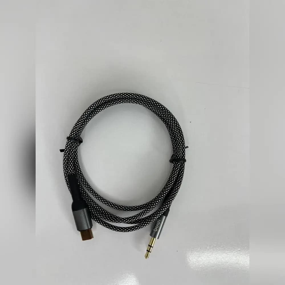 کابل تبدیل USB-C به جک ۳.۵ میلی متری بودی مدل Budi DC131TX طول 1/2 متر با گارانتی ۱۸ ماهه شرکتی (۶ ماه تعویض) — تصویر ۴