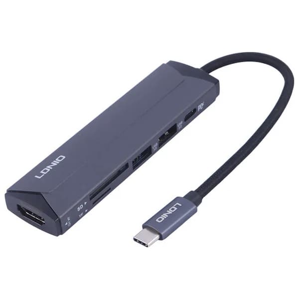 هاب 6 پورت Type-C الدینیو DS-56H — تصویر ۲