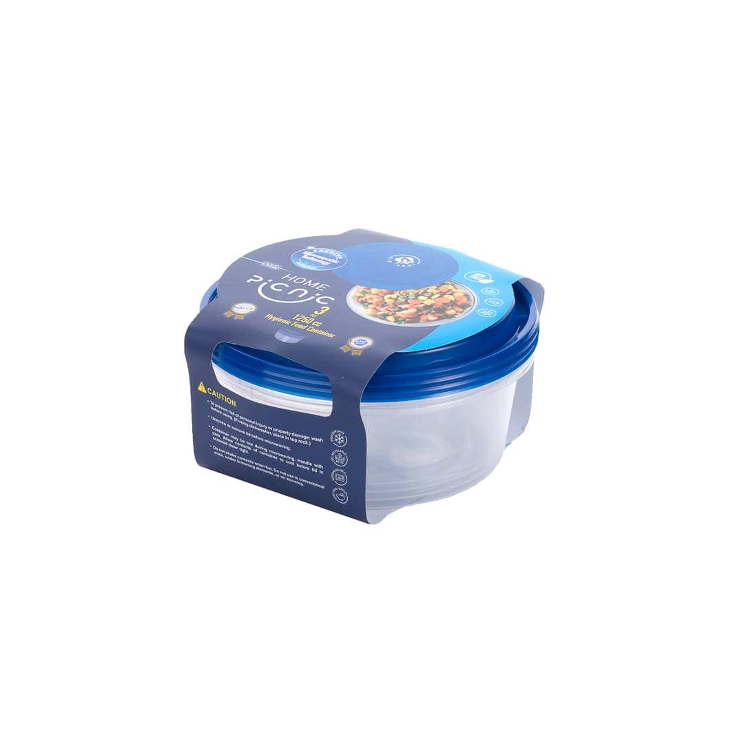 ظرف هات دلیوری شرینگ گرد سه عددی – پیکنیک