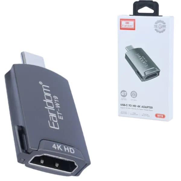 مبدل USB-C به HDMI ارلدام مدل ET-W19 — تصویر ۳