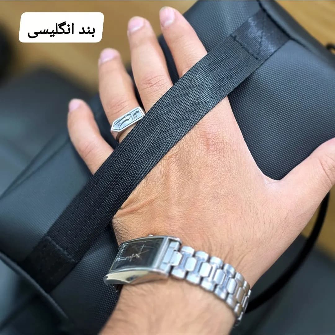 کیف دستی دوشی ضدآب بنج 3 کاره مردانه زنانه شوزبگ پارچه اسکین خارجی — تصویر ۶