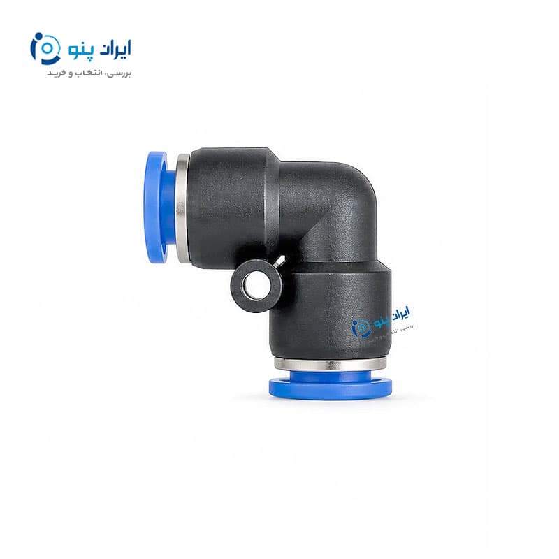 اتصال زانو دوسر شیلنگ خور PUL-S سایز 8 LMC ال ام سی