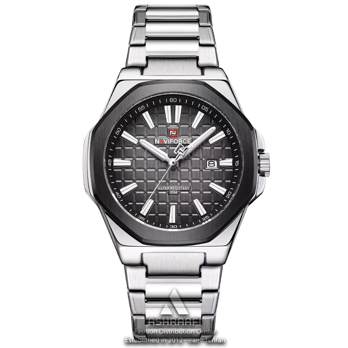 ساعت نیوی فورس بند استیل Naviforce NF9258SG