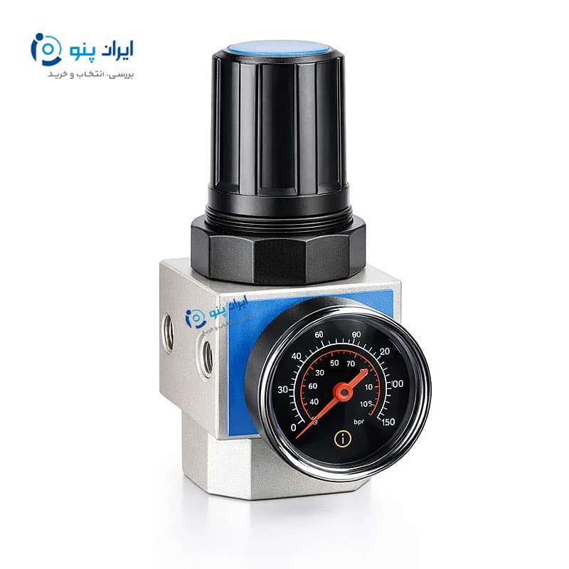 رگلاتور فشار پنوماتیک طرح شاکو سایز ۱/۴ اینچ ایرسان Airsun