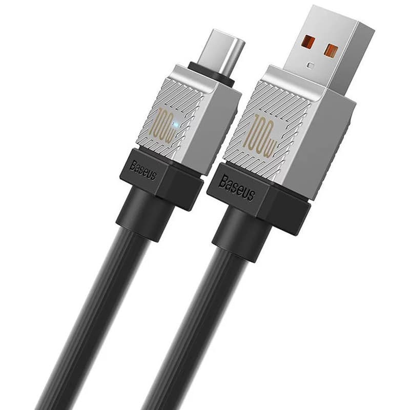 کابل تایپ سی فست شارژ 100 وات باسئوس CoolPlay Series CAKW00060 طول 1 متر — تصویر ۶