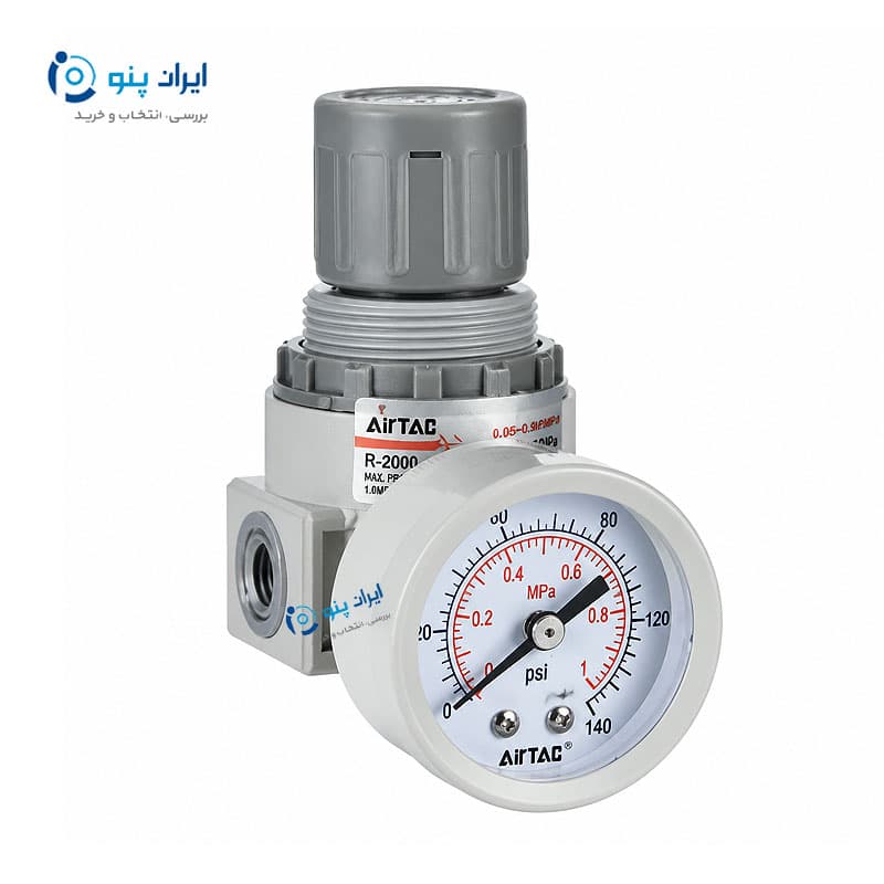 رگلاتور فشار پنوماتیک طرح SMC سایز ۱/۴ اینچ ایرسان Airsun