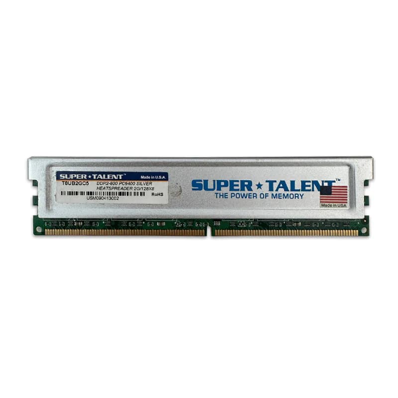 رم سوپرتالنت Super Talent 2GB DDR2 800Mhz Heatsink استوک — تصویر ۳