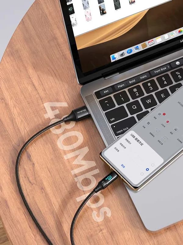 کابل تبدیل USB به USB-C مک دودو مدل CA-1080 طول 1.2 متر اصلی — تصویر ۶
