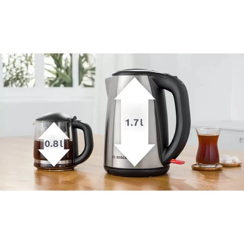 چای ساز برقی بوش مدل TTA5603 استیل — تصویر ۴