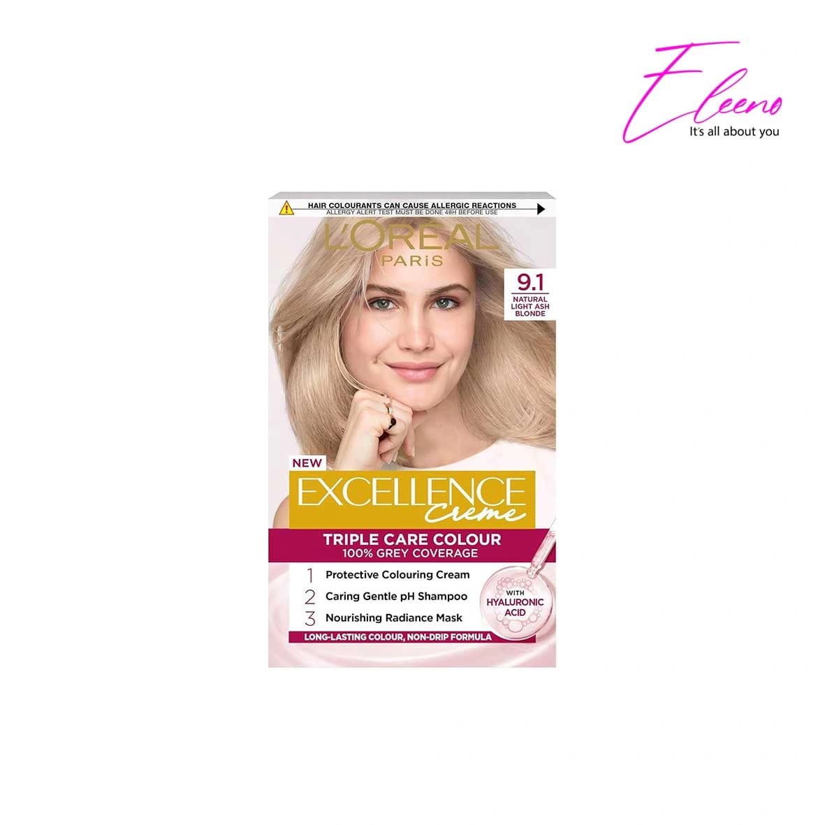 کیت رنگ مو اکسلنس لورئال Loreal شماره 9.1