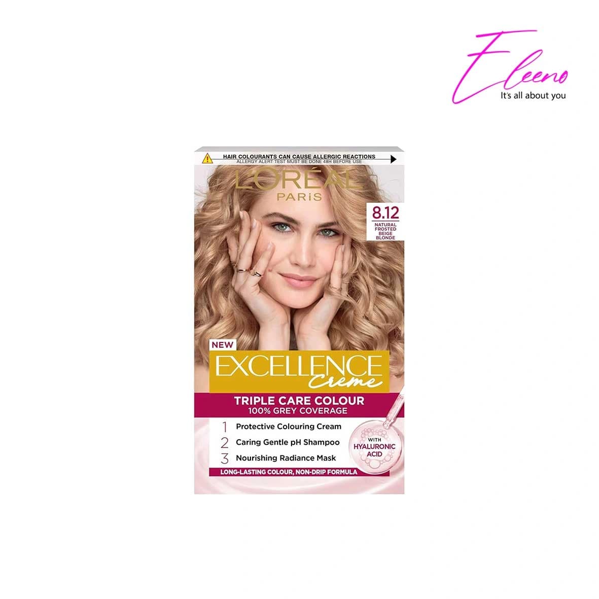 کیت رنگ مو اکسلنس لورئال Loreal شماره 8.12