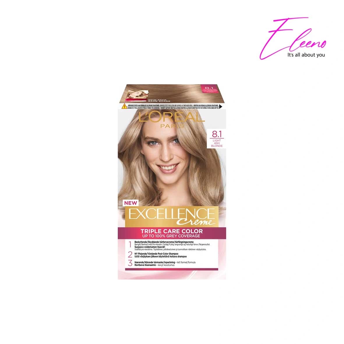 کیت رنگ مو اکسلنس لورئال Loreal شماره 8.1