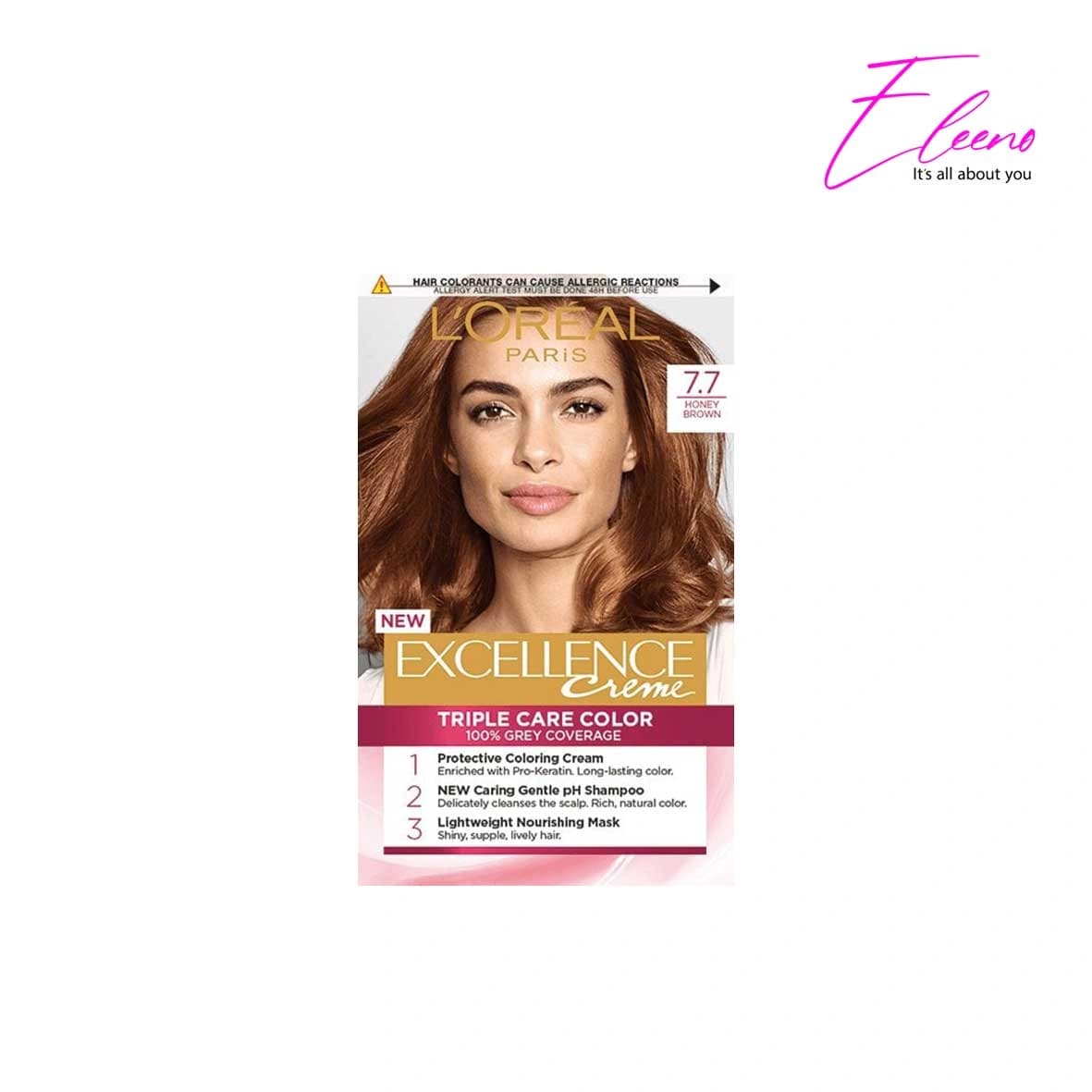 کیت رنگ مو اکسلنس لورئال Loreal شماره 7.7