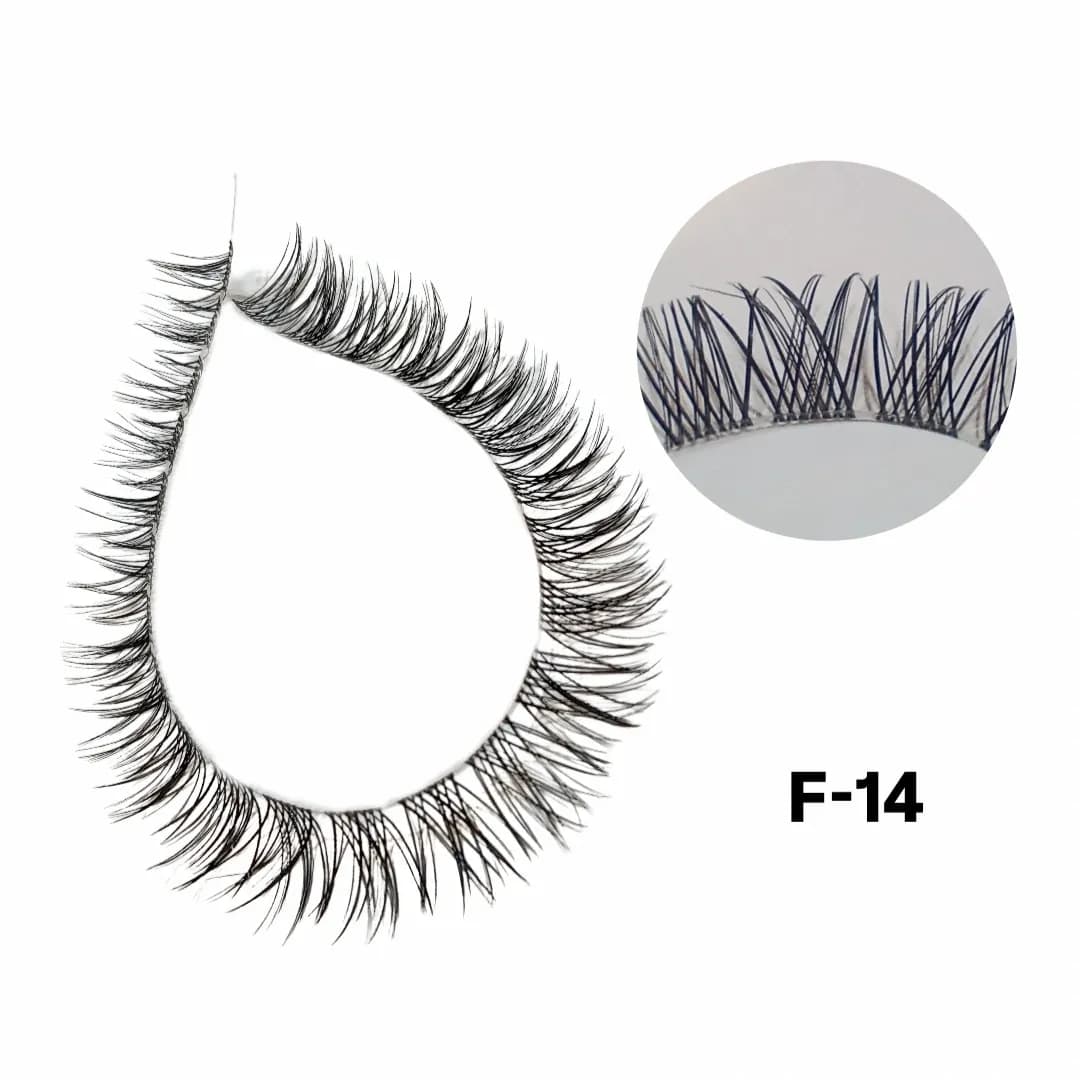 مژه ریسه ای فیشر مدل F سایز 14
