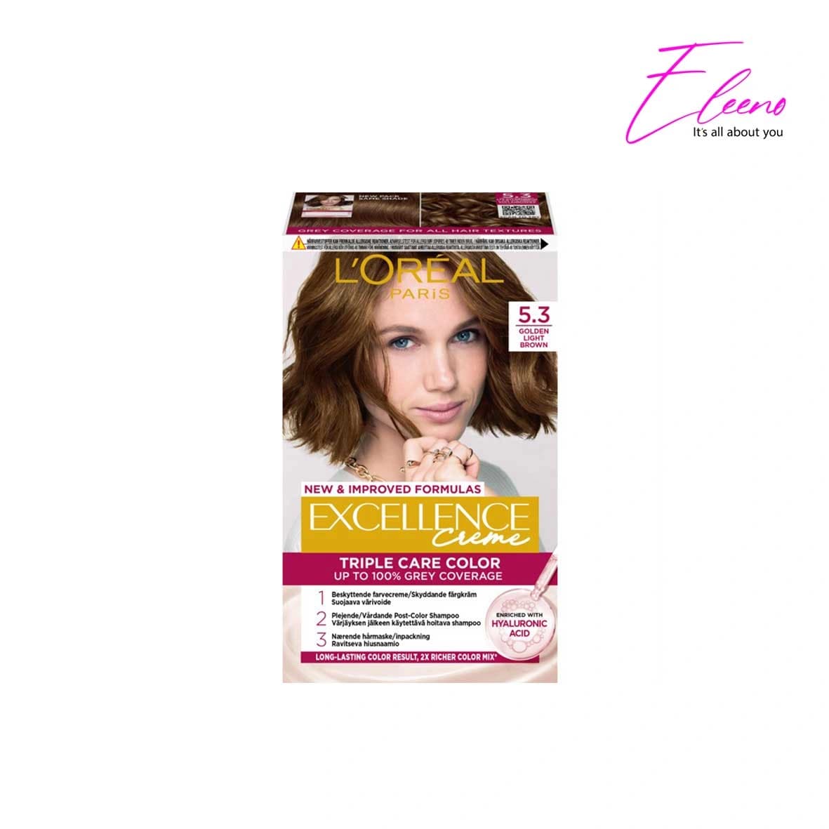 کیت رنگ مو اکسلنس لورئال Loreal شماره 5.3