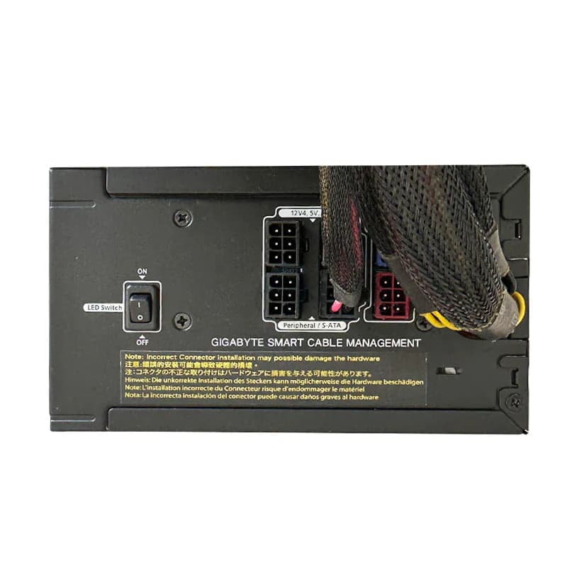 پاور 800 وات گیگابایت Gigabyte ODIN GE M800A D1 استوک در حد نو — تصویر ۱۱