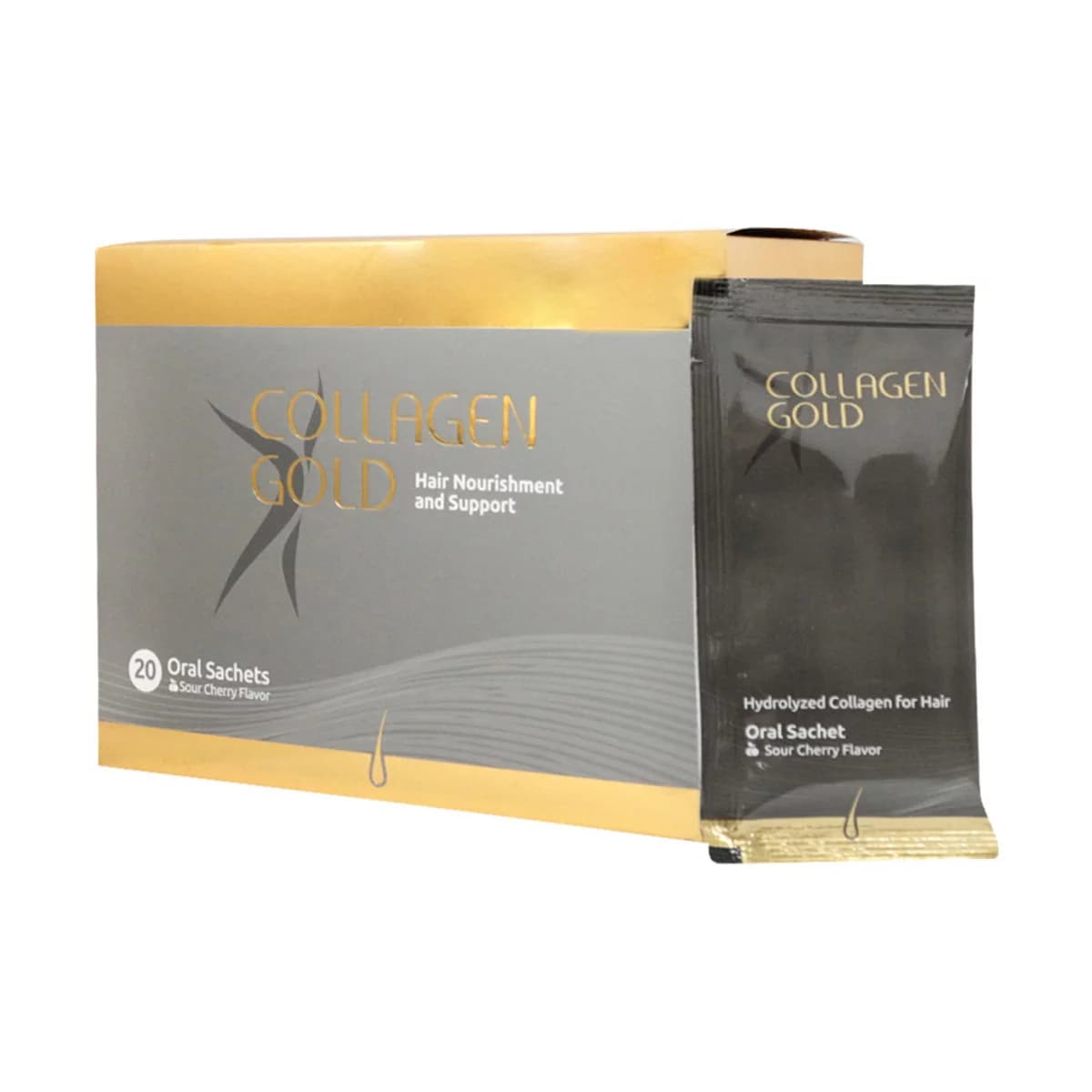 ساشه کلاژن گلد مو و ناخن آدریان 20 عدد ـ Adrian Colagen Gold Hair Nourishment And Support ـ آدریان — تصویر ۳