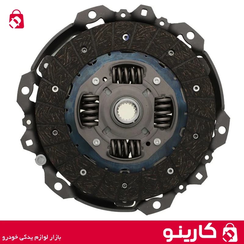 کیت کامل کلاچ پژو 206 پری دمپر چهار فنر دوبل موتور TU گیربکس MA و BE کلاچ محوری ایساکو 0670301199 — تصویر ۳