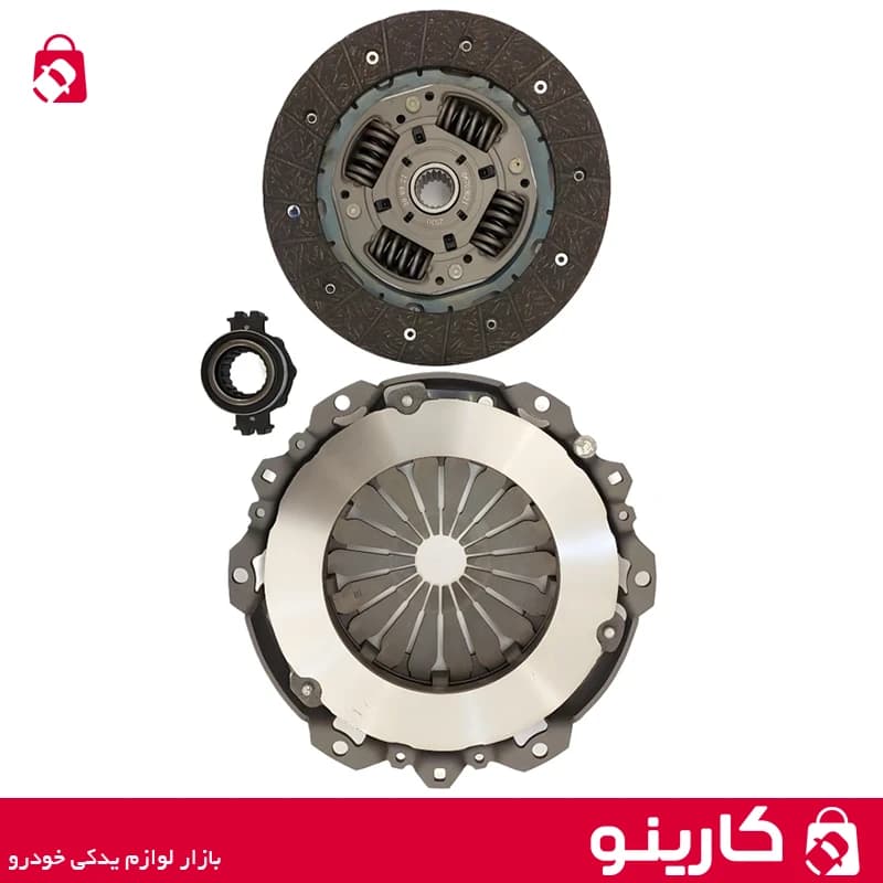 کیت کامل کلاچ پژو 206 پری دمپر چهار فنر دوبل موتور TU گیربکس MA و BE کلاچ محوری ایساکو 0670301199