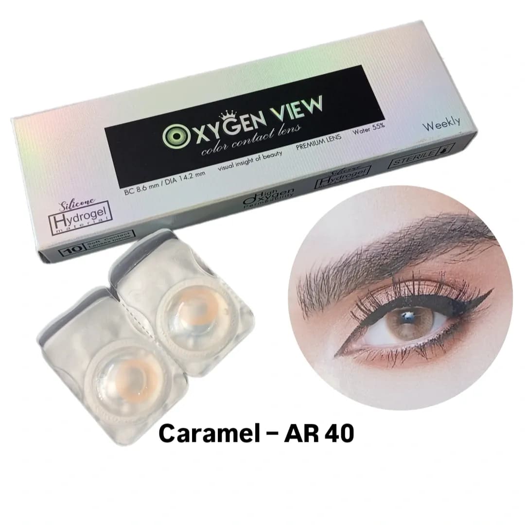 لنز چشم اکسیژن ویو OXYGEN VIEW Caramel AR40 — تصویر ۲