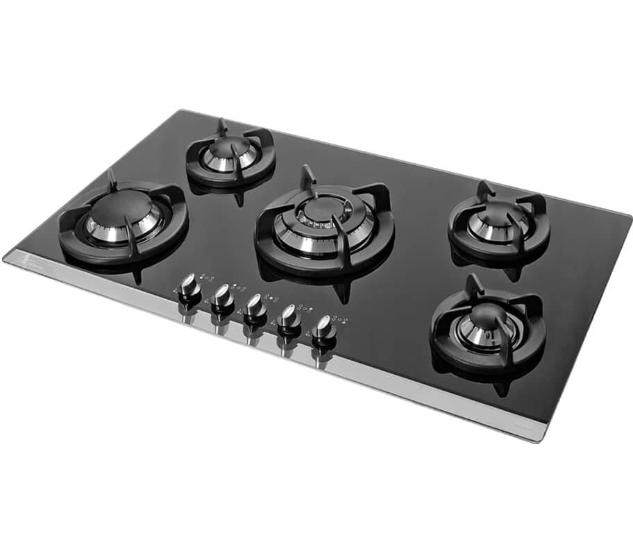 اجاق گاز اخوان شیشه ای پنج شعله مدل V8 — تصویر ۲