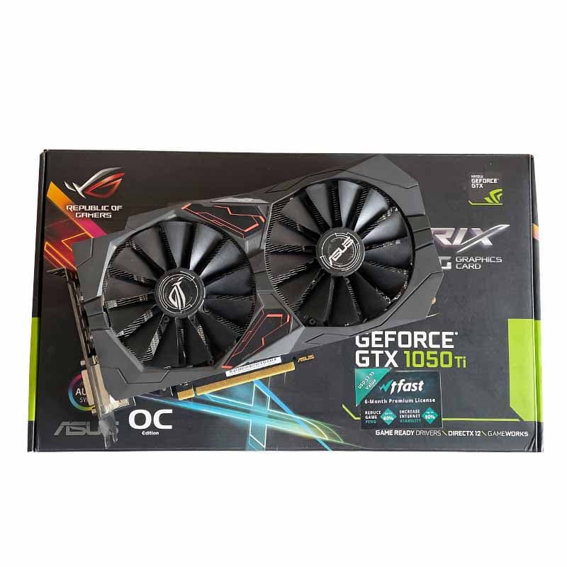 کارت گرافیک ASUS ROG STRIX GTX 1050 Ti 4G GDDR5 استوک در حد نو — تصویر ۶