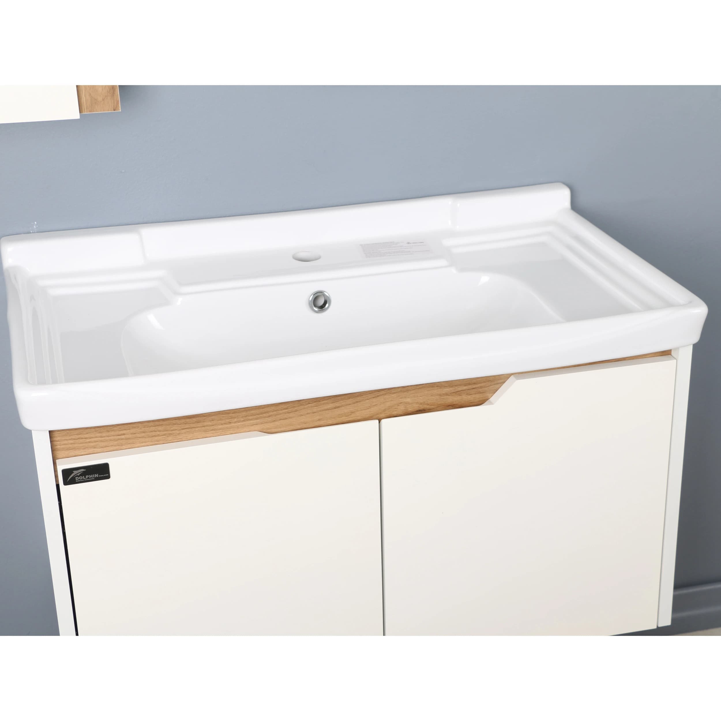 ست کابینت و روشویی دلفین مدل Znd-R24-W به همراه آینه و باکس — تصویر ۹