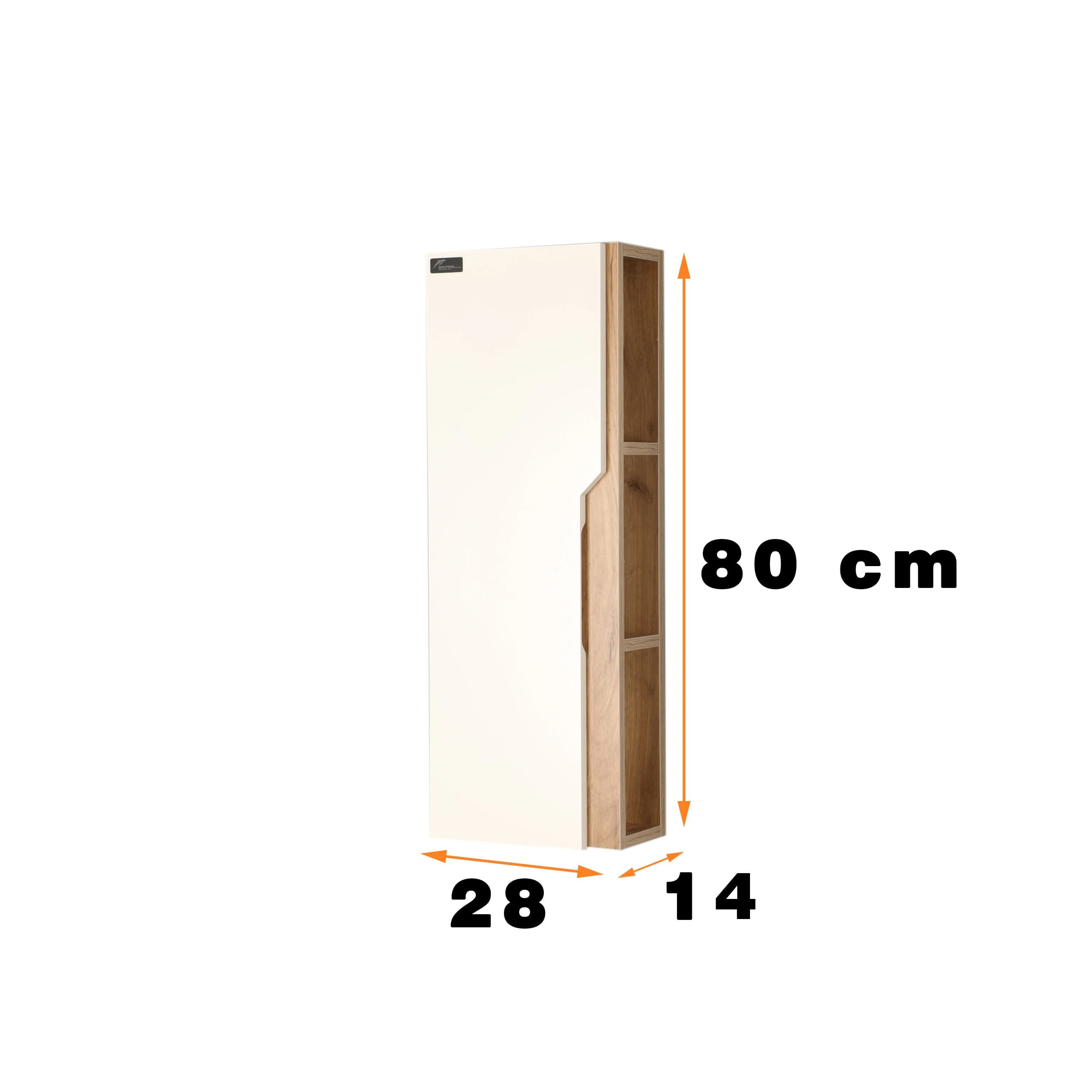 ست کابینت و روشویی دلفین مدل Znd-R24-W به همراه آینه و باکس — تصویر ۷