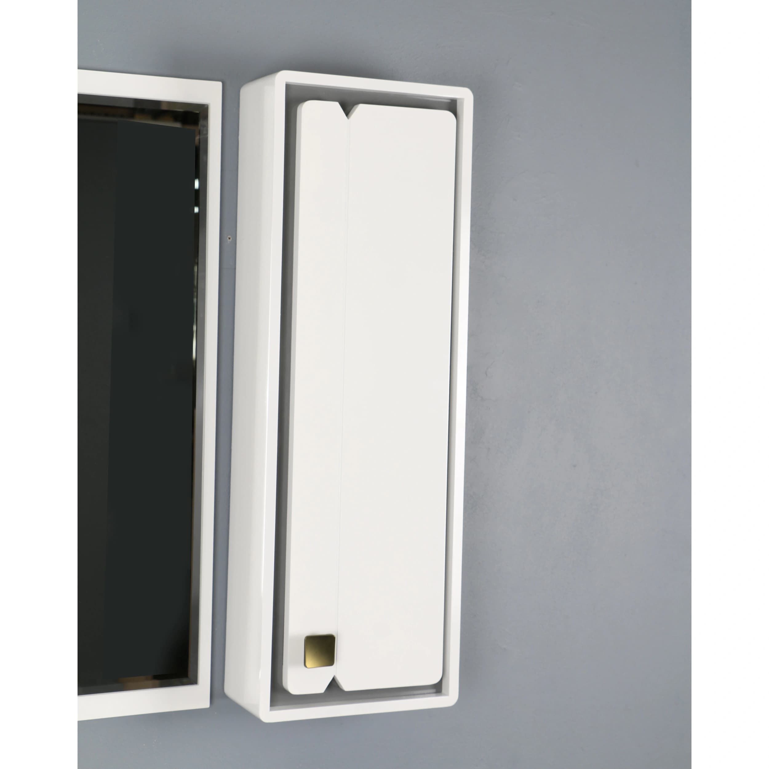 ست کابینت و روشویی دلفین مدل ZND-R12-W به همراه آینه و باکس — تصویر ۵