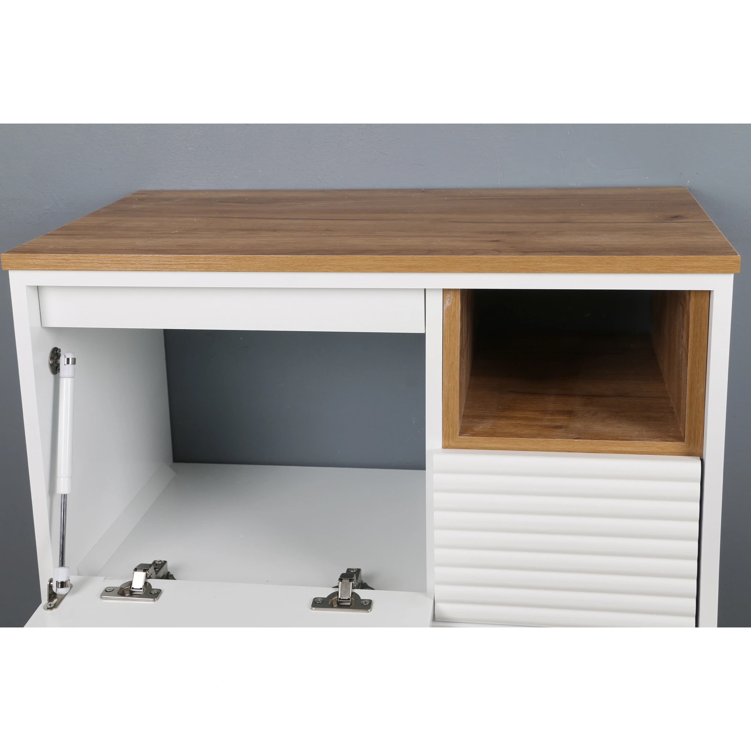 ست کابینت و روشویی دلفین مدل Znd-R23-W به همراه آینه و باکس — تصویر ۶
