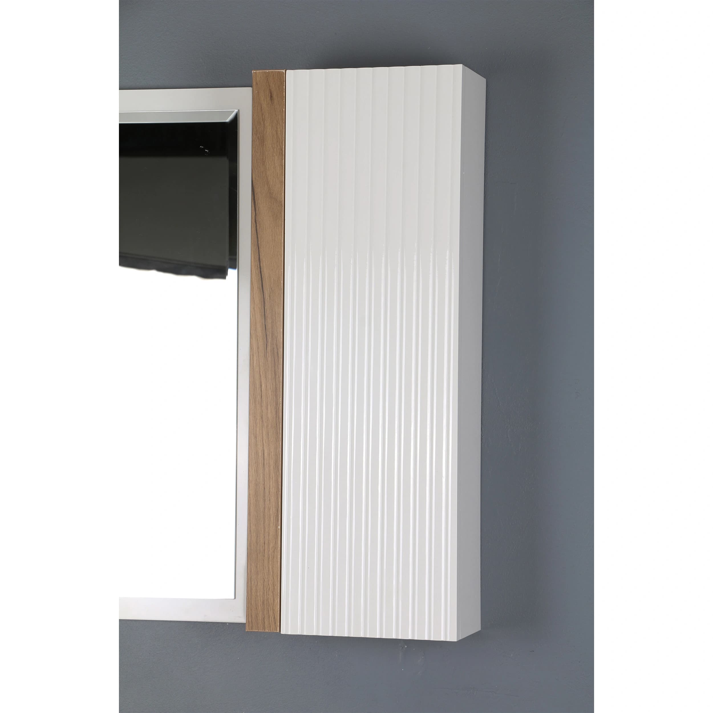 ست کابینت و روشویی دلفین مدل Znd-R23-W به همراه آینه و باکس — تصویر ۴