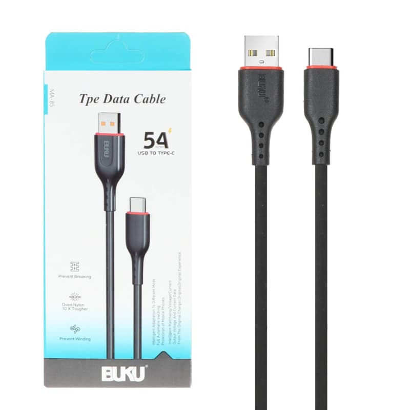کابل شارژ فست BUKU USB TO Type-C مدل MA-85