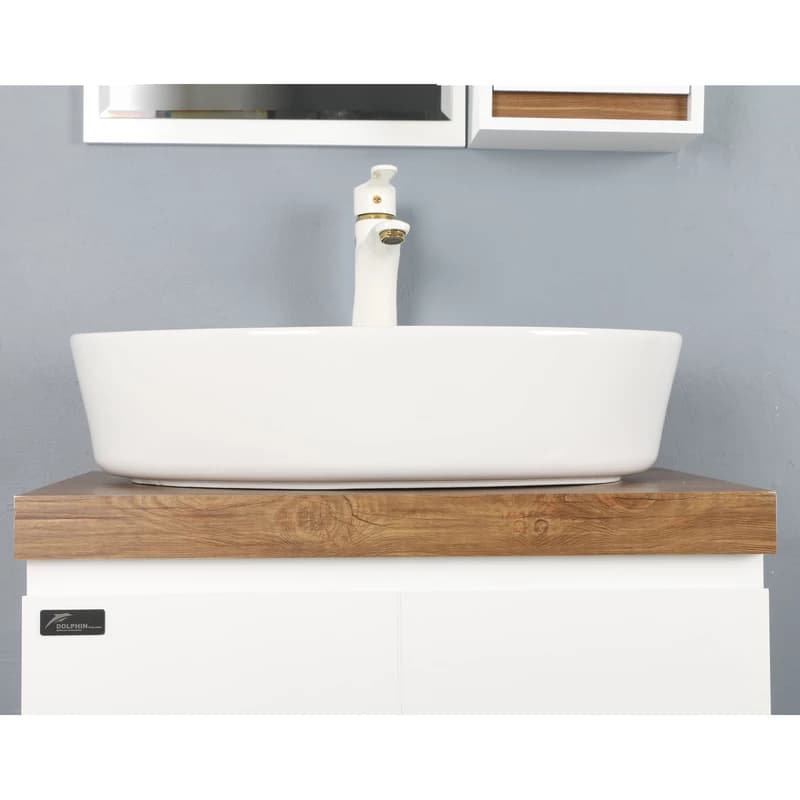 ست کابینت و روشویی دلفین مدل ZN-R13-W-6040 به همراه آینه و باکس — تصویر ۴