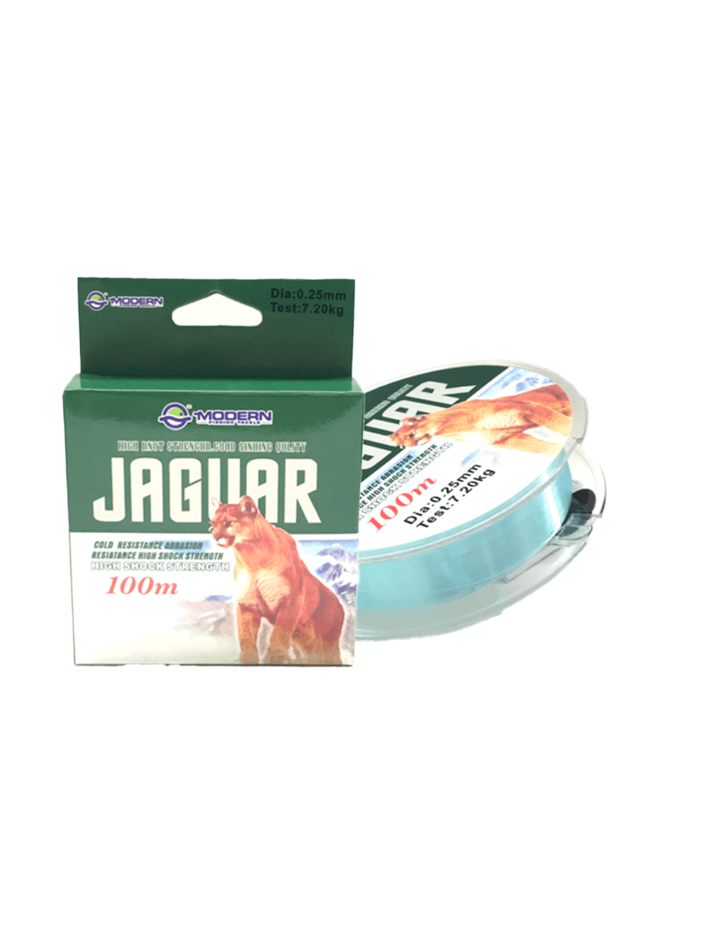 نخ ماهگیری ریسه JAGUAR جاگوار سایز 0.25, 0.30 , 0.35 , 0.40 , 0.45 میلی متر