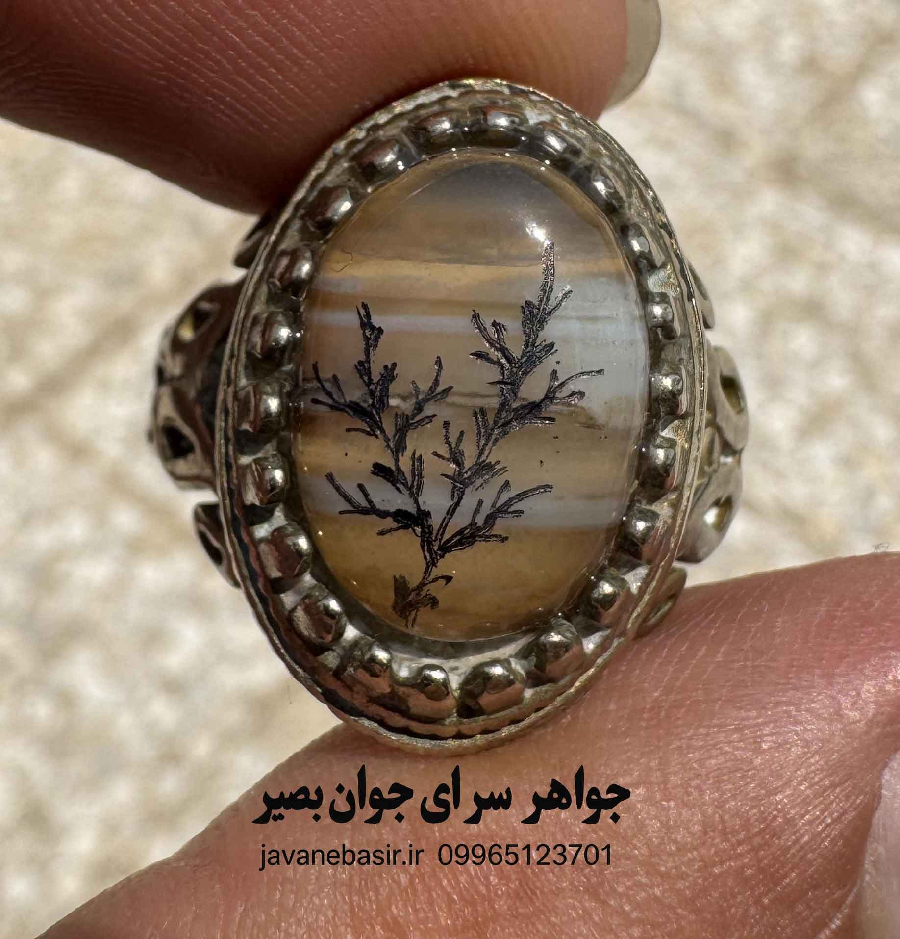 انگشتر عقیق سلیمانی نقش شجر | جاذبه، کاریزما و تسخیر قلبها