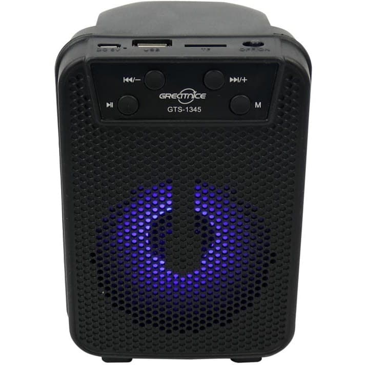 اسپیکر بلوتوثی قابل حمل گریت نایس مدل GTS-1345 – مشکی — تصویر ۱۲