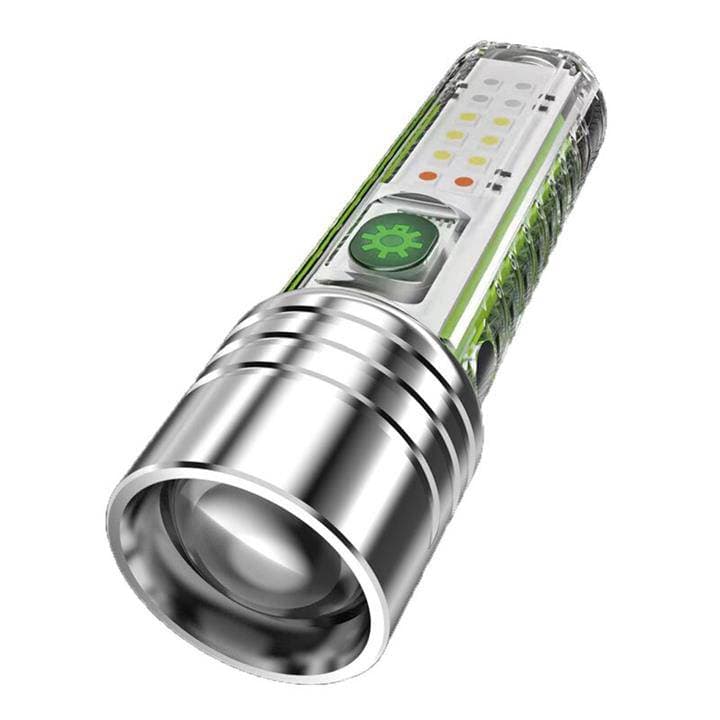 چراغ قوه شارژی چندکاره زومدار مدل MULTI FUNCTIONAL ZOOM FLASH LIGHT