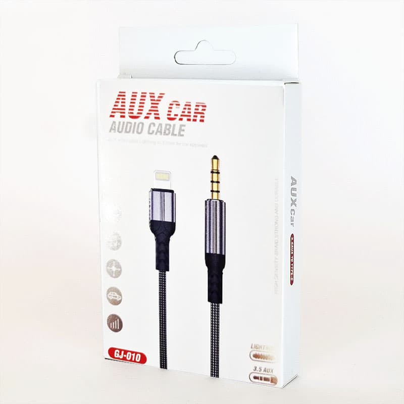 کابل تبدیل IPHON به جک 3.5 میلی متری (IPHON TO 3.5 AUX GJ-010)