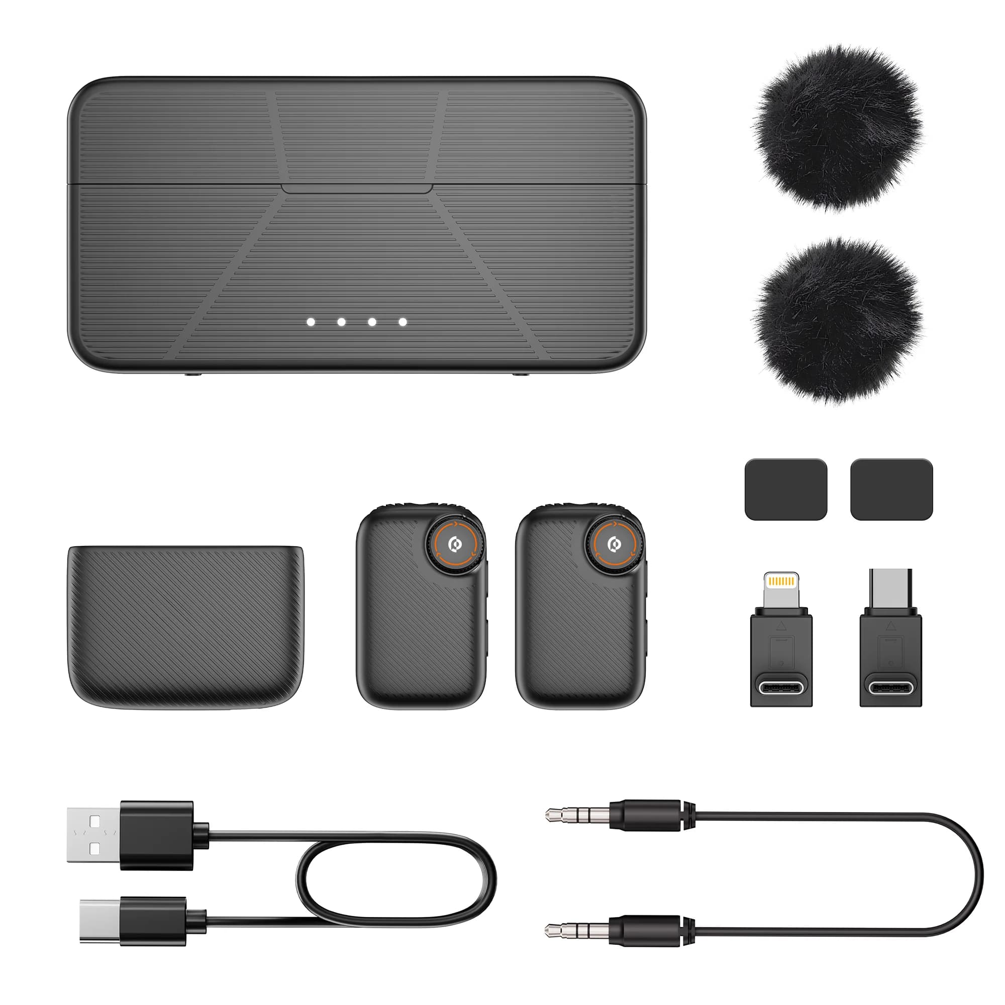 میکروفون بی‌سیم پاورولوژی مدل PURE Q1 با حذف نویز هوش مصنوعی Powerology PURE Q1 AI Noise-Cancelling Microphone — تصویر ۴