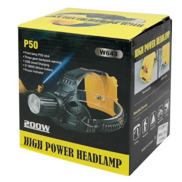 چراغ پیشانی اسمال سان مدل P50-W643