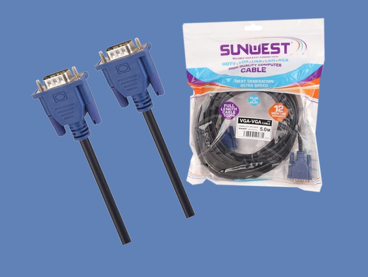 کابل vga برند sunwest طول 5 متر