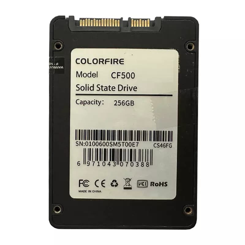 حافظه ColorFire CF500 256GB SSD استوک — تصویر ۲